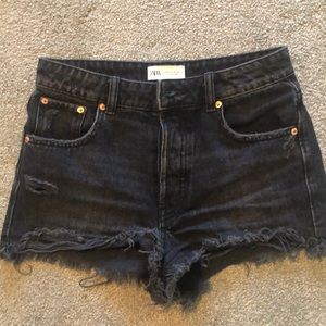 Denim cut off shorts